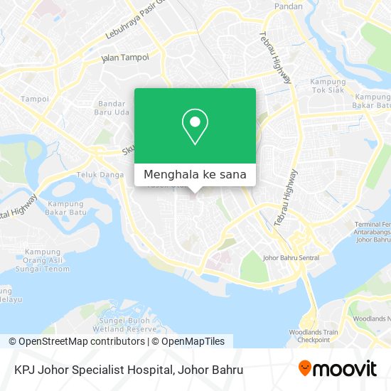 Peta KPJ Johor Specialist Hospital