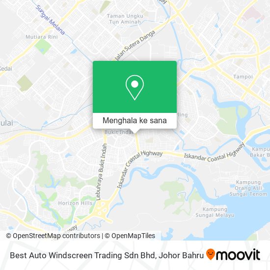 Peta Best Auto Windscreen Trading Sdn Bhd