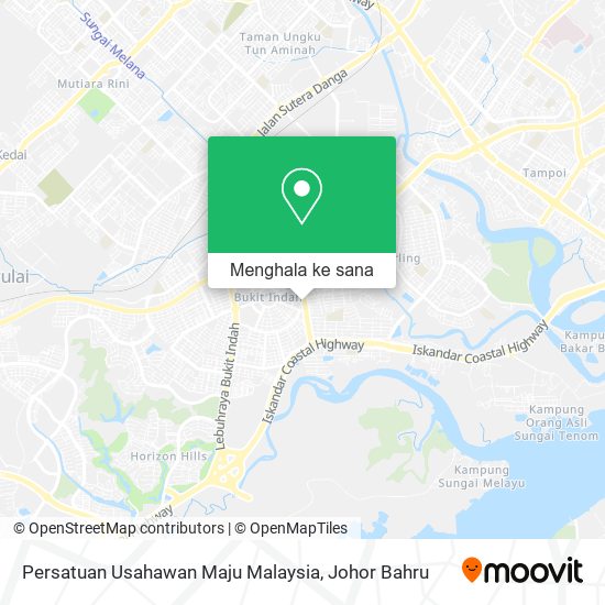 Peta Persatuan Usahawan Maju Malaysia