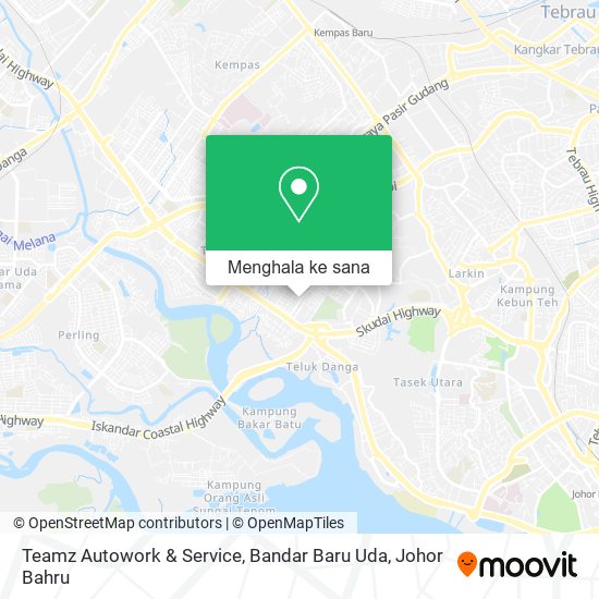 Peta Teamz Autowork & Service, Bandar Baru Uda