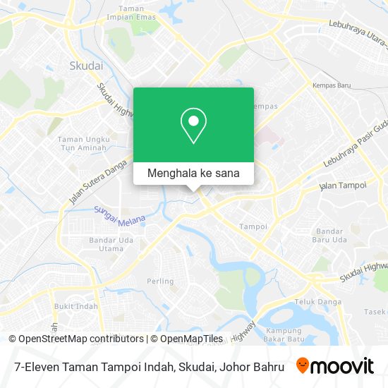 Peta 7-Eleven Taman Tampoi Indah, Skudai