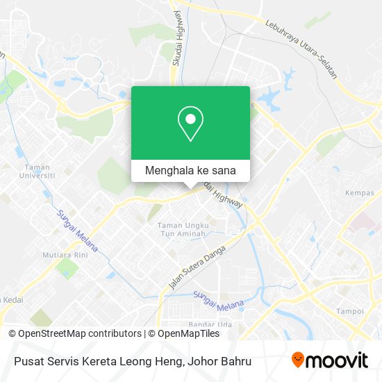 Peta Pusat Servis Kereta Leong Heng