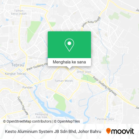 Peta Kesto Aluminium System JB Sdn Bhd