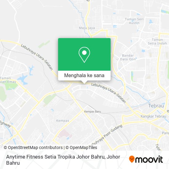 Peta Anytime Fitness Setia Tropika Johor Bahru