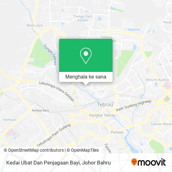 Peta Kedai Ubat Dan Penjagaan Bayi