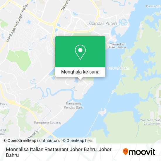 Peta Monnalisa Italian Restaurant Johor Bahru