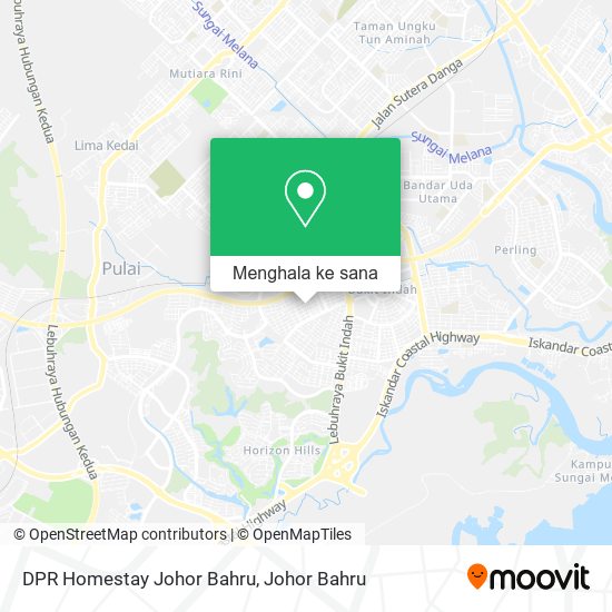 Peta DPR Homestay Johor Bahru