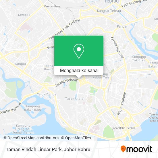 Peta Taman Rindah Linear Park
