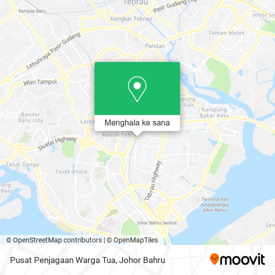Peta Pusat Penjagaan Warga Tua