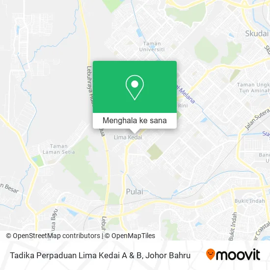 Peta Tadika Perpaduan Lima Kedai A & B