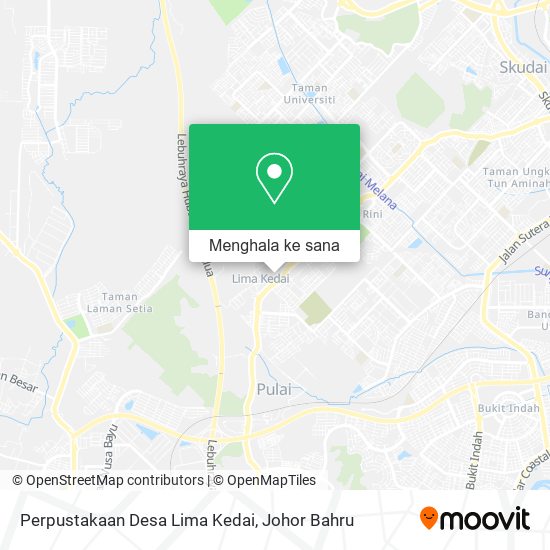 Peta Perpustakaan Desa Lima Kedai
