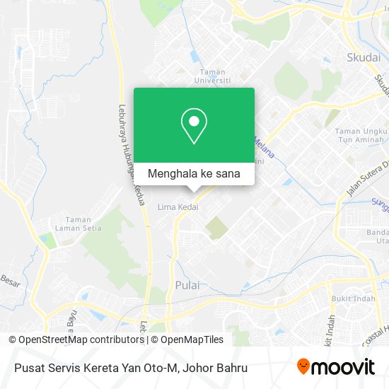 Peta Pusat Servis Kereta Yan Oto-M