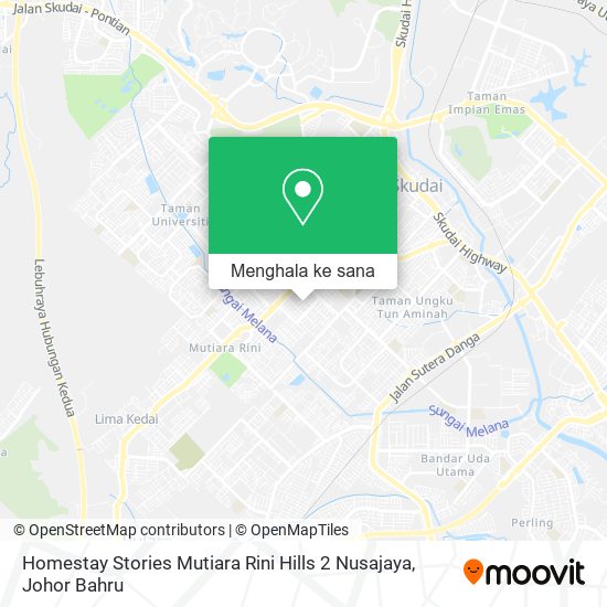 Peta Homestay Stories Mutiara Rini Hills 2 Nusajaya