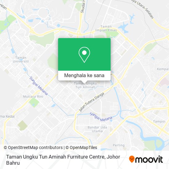 Peta Taman Ungku Tun Aminah Furniture Centre