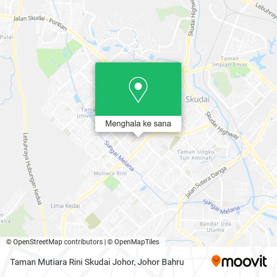 Peta Taman Mutiara Rini Skudai Johor