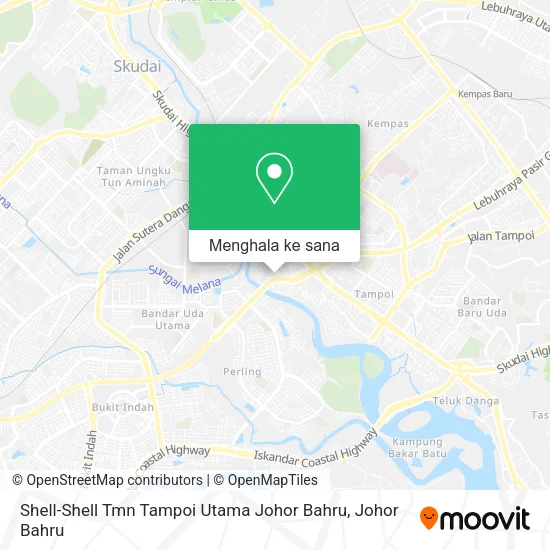 Peta Shell-Shell Tmn Tampoi Utama Johor Bahru