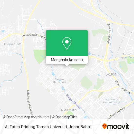Peta Al Fateh Printing Taman Universiti