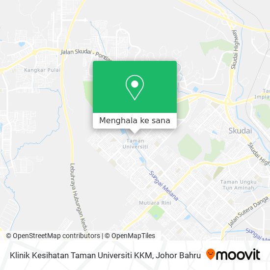 Peta Klinik Kesihatan Taman Universiti KKM