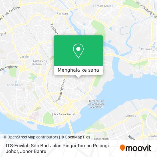 Peta ITS-Envilab Sdn Bhd Jalan Pingai Taman Pelangi Johor