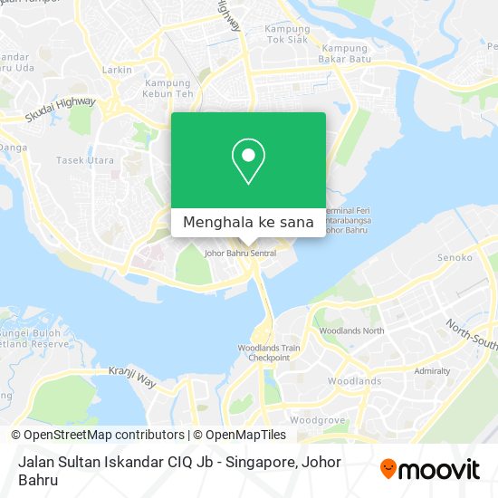 Peta Jalan Sultan Iskandar CIQ Jb - Singapore