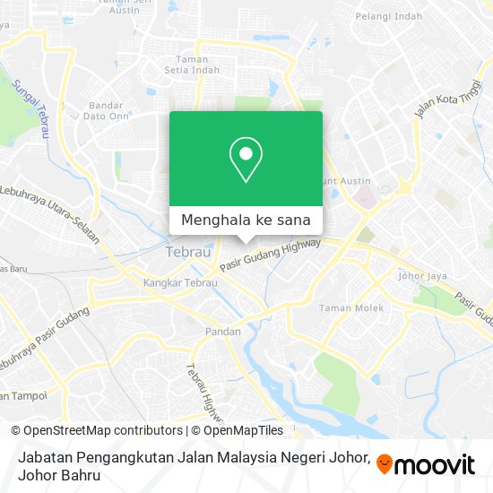 Peta Jabatan Pengangkutan Jalan Malaysia Negeri Johor