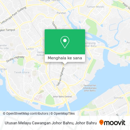 Peta Utusan Melayu Cawangan Johor Bahru