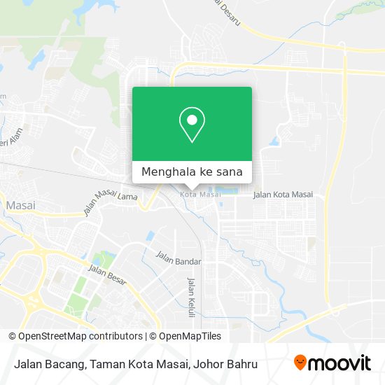 Peta Jalan Bacang, Taman Kota Masai