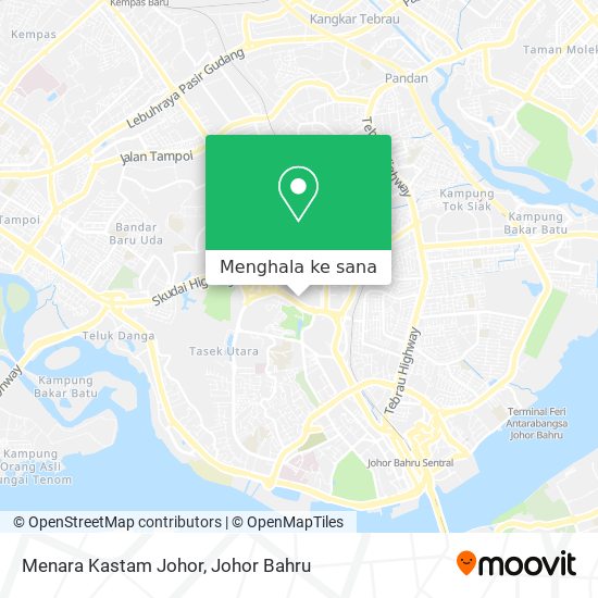 Peta Menara Kastam Johor