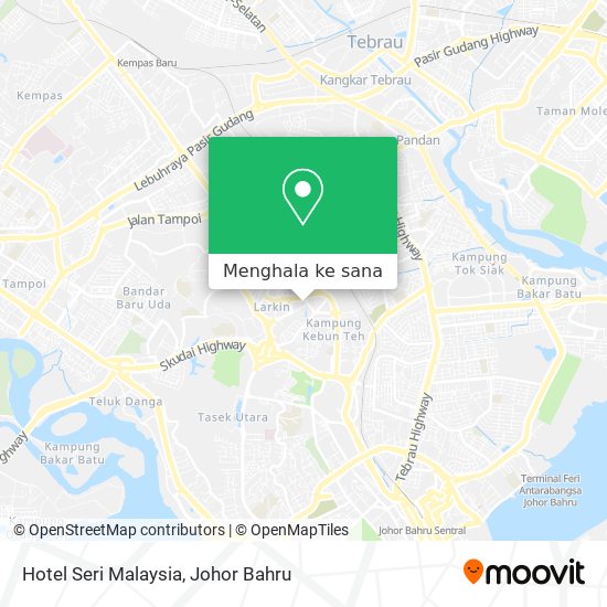 Peta Hotel Seri Malaysia