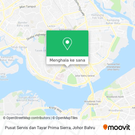 Peta Pusat Servis dan Tayar Prima Sierra