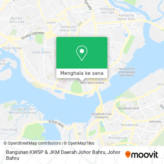 Peta Bangunan KWSP & JKM Daerah Johor Bahru