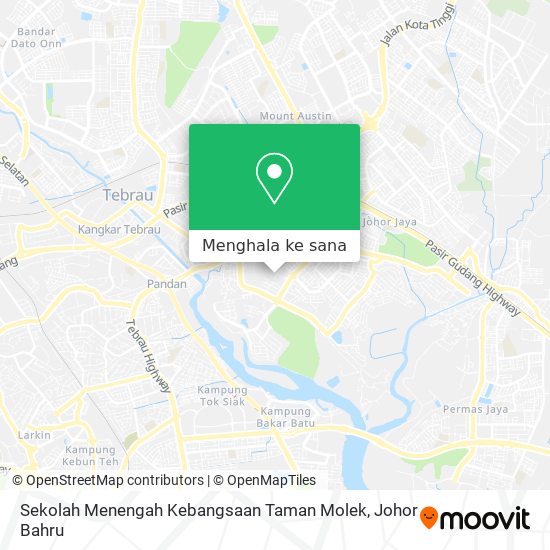 Peta Sekolah Menengah Kebangsaan Taman Molek