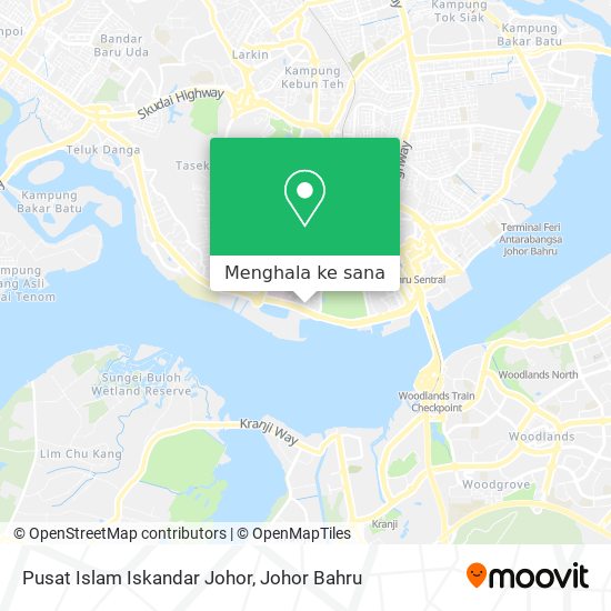 Peta Pusat Islam Iskandar Johor