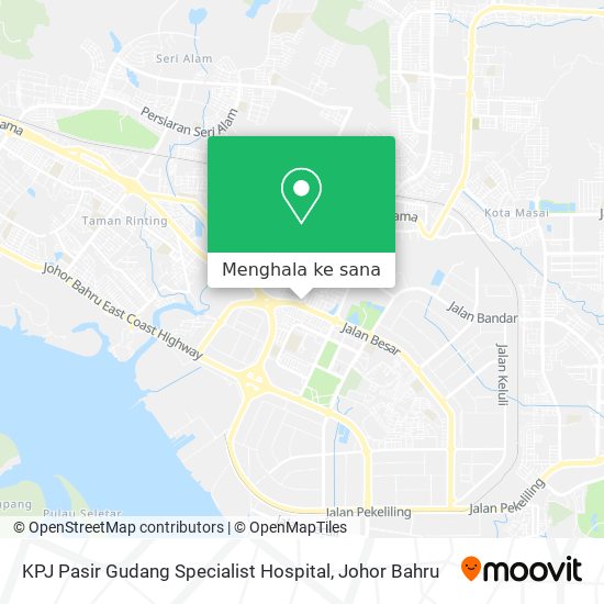 Peta KPJ Pasir Gudang Specialist Hospital