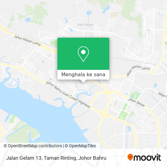 Peta Jalan Gelam 13, Taman Rinting