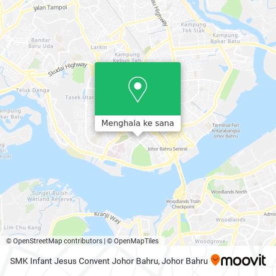 Peta SMK Infant Jesus Convent Johor Bahru
