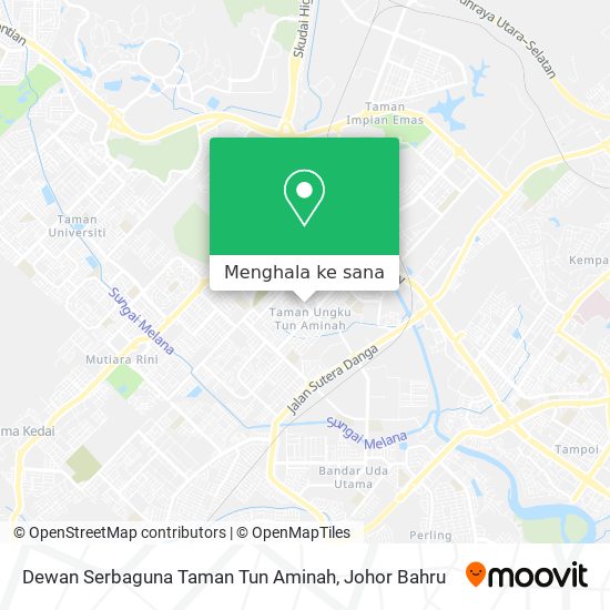 Peta Dewan Serbaguna Taman Tun Aminah