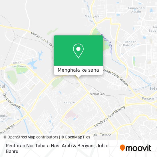 Peta Restoran Nur Tahara Nasi Arab & Beriyani