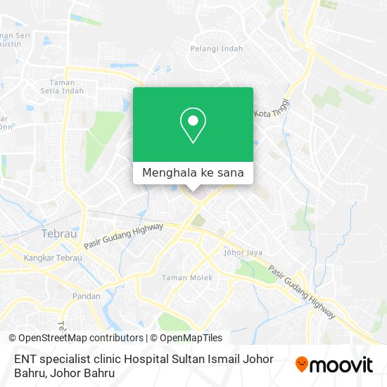 Peta ENT specialist clinic Hospital Sultan Ismail Johor Bahru