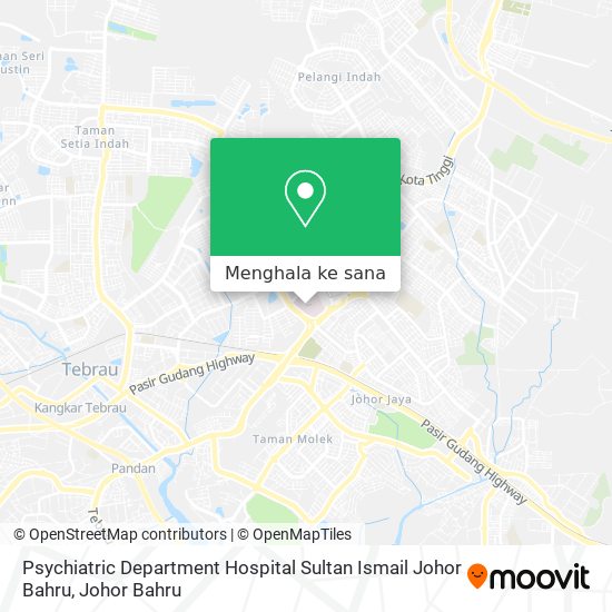 Peta Psychiatric Department Hospital Sultan Ismail Johor Bahru