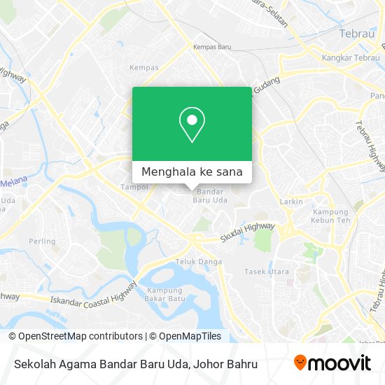 Peta Sekolah Agama Bandar Baru Uda