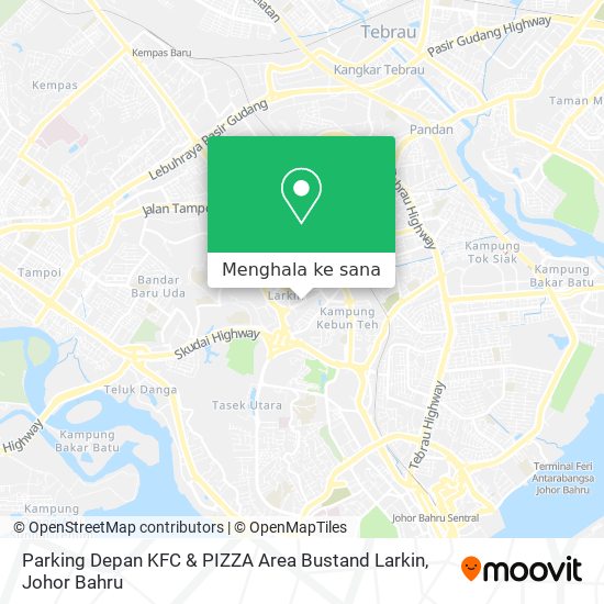 Peta Parking Depan KFC & PIZZA Area Bustand Larkin