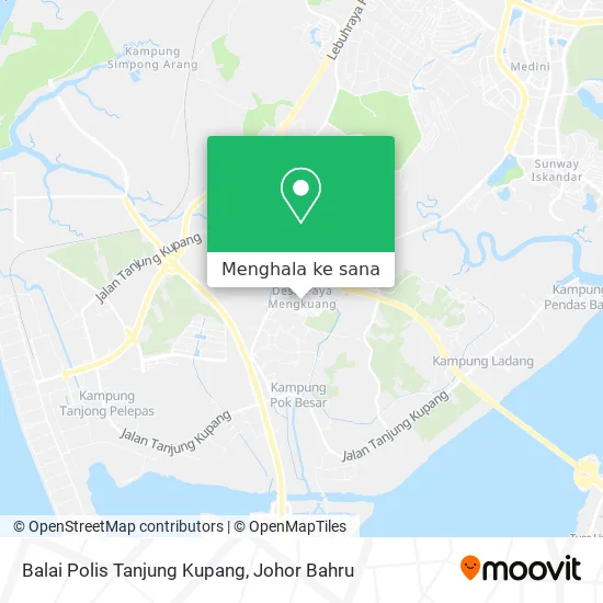 Peta Balai Polis Tanjung Kupang