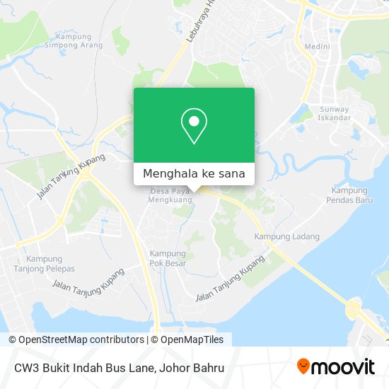 Peta CW3 Bukit Indah Bus Lane