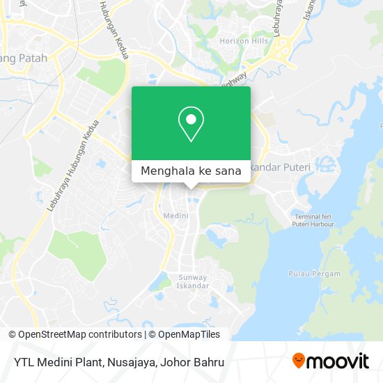 Peta YTL Medini Plant, Nusajaya