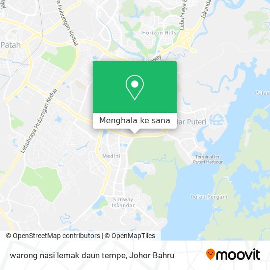 Peta warong nasi lemak daun tempe