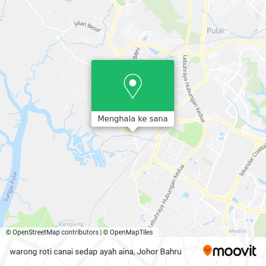 Peta warong roti canai sedap ayah aina