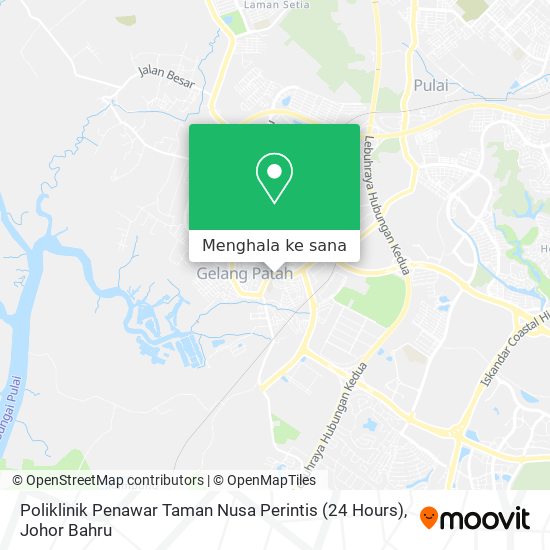 Peta Poliklinik Penawar Taman Nusa Perintis (24 Hours)