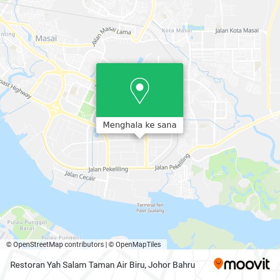 Peta Restoran Yah Salam Taman Air Biru