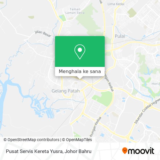 Peta Pusat Servis Kereta Yusra